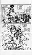 drawing giantess comic monochrome story monster fighting series thunderstep big_uns