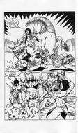 drawing giantess comic monochrome story monster fighting series thunderstep big_uns