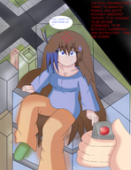 drawing giantess city color long_hair buildings sitting point_of_view multicolored_hair aim oblivious odst-dutch target_lock