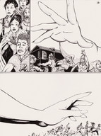 drawing marcos_snowbell hand grabbing running_away villagers