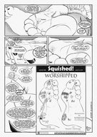 drawing giantess crush feet comic monochrome long_hair toes barefoot soles story shrunken_woman cruel between_toes toe_crush nymmaz stuck_to_foot stuck_to_sole