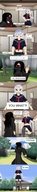 growth giantess white_hair long_hair angry story mask dialogue digital_render desu-of-hakurei