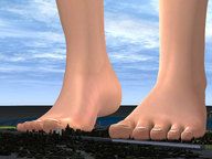 giantess city destruction barefoot outdoors mega_giantess digital_render