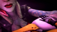 vore animation point_of_view looking_at_viewer borderlands digital_render t_soni source_film_maker lilith_(borderlands) maya_(borderlands)