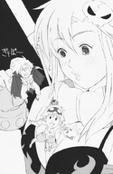 drawing monochrome yoko tengen_toppa_gurren_lagann simon kamina boota ninomiya_tomoko