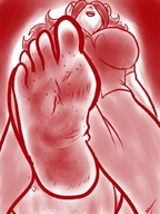 drawing monochrome barefoot sweat low_angle unaware dirty_soles point_of_view homestuck twisted_persona aradia_megido