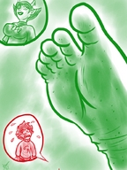 drawing color barefoot sweat unaware dirty_soles homestuck twisted_persona karkat_vantas kanaya_maryam