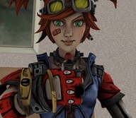 green_eyes red_hair borderlands digital_render gaige source_film_maker gtspose lilith_(borderlands)