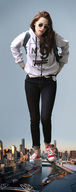 giantess collage city mega clothed brunette skyscraper sunglasses sneakers sky docop kristen_stewart