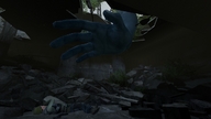 giantess alien buildings hand blue_skin reaching half_life littlemuse digital_render mass_effect asari source_film_maker