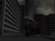 giantess crush small_man city barefoot buildings soles streets under_foot digital_render waking