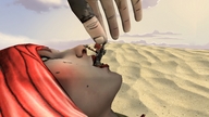 vore red_hair between_fingers borderlands pinched digital_render gaige source_film_maker hypercube lilith_(borderlands)