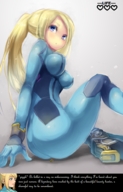 drawing blonde color butt blue_eyes samus_aran unknown_artist zero_suit captions imminent_death imminent_crush imminent_butt_crush zero_suit_samus the_legend_of_zelda link_(the_legend_of_zelda)