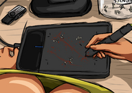 breasts drawing color cleavage blood death shrunken_people cruel jar point_of_view in_jar etz stylus sketchpad