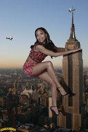 giantess collage city high_heels buildings climbing legs airplane skyscraper empire_state_building lowerrider zoe_saldana