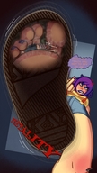 drawing giantess feet color low_angle in_shoe foot_crush shrunken_man cruel between_toes eva smelly stink apeiron-macro feetality