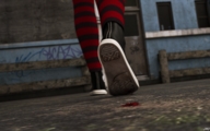 crush blood shrunken_man sneakers under_foot imminent_crush digital_render jamesmason0