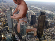 collage city destruction giant buildings kneeling muscles skyscraper aerial_view giulio_10