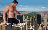 collage landscape giant park muscles skyscrapers sky between_buildings giulio_10