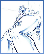 drawing butt_crush shrunken_man top muscular_legs struggling futuristic_cyborg blue_tint