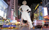 giantess collage city blonde high_heels buildings dress short_hair standing streets vehicles night looking_at_viewer emma_stone city_lights street_view giantessbuster209