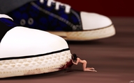 blood shrunken_woman cruel sneakers converse digital_render jamesmason0 amandatheforsaken amusement