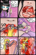 drawing vore color futanari cum penis mouth blood gore cruel cat_girl june mouse_girl panty_entrapment vanni chewing mspaintgts