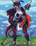 gentle crush feet furry giga city futanari armor destruction penis paws sitting bulge glow night testicles runes thebigbadwolf01