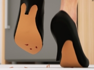 collage nude high_heels blood shrunken_men foot_crush unaware careless digital_render jamesmason0