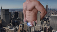 collage city giant topless underwear unknown_artist abs skyscraper cropped
