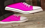 crush blood domination shrunken_men foot_crush ash cruel sneakers under_foot floor raised_foot stuck_to_foot massacre pink_sneakers digital_render jamesmason0