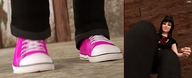 crush blood domination shrunken_men foot_crush ash cruel sneakers under_foot floor stuck_to_foot massacre pink_sneakers digital_render jamesmason0
