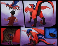 drawing insertion dragon color anal anal_insertion scalie