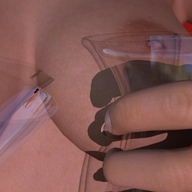 breasts nipples nude butt bottle shrunken_woman dangle digital_render martini_glass