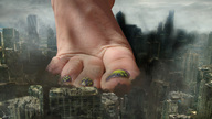 collage feet city mega destruction toes unknown_artist foot_crush pedicure dust_clouds