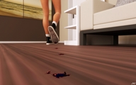 crush blood foot_crush legs walking sneakers floor converse shrunken_character digital_render jamesmason0 ai_tanaka spikeier23