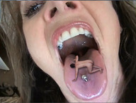 vore male teeth brunette open_mouth tongue_piercing pierced imminent_vore
