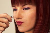 finger red_hair hand face shrunken_man between_fingers imminent_vore looking_at_tiny digital_render jamesmason0 alive-and-kicking