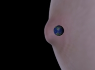 breasts growth giantess nude earth space large_breasts planet digital_render cosmic_giantess roseuslupus