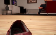 crush toes barefoot shoes blood domination in_shoe shrunken_woman pedicure floor digital_render cornered jamesmason0