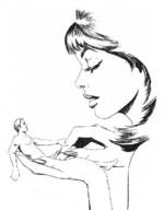 drawing gentle nude monochrome penis handheld shrunken_man touching