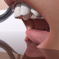 vore bath water shrunken_people teasing open_mouth cruel inside_mouth on_tongue openhighhat bath_interrupted