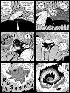 drawing comic monochrome shrunken_woman internal_view shyguy9