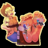 drawing blonde color toes barefoot soles fairy bondage transparent_background tickling scamwich dazmatter-tribute-doesnt-taste-like-apples dazmatter