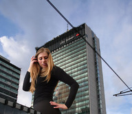 giantess collage blonde buildings low_angle looking_down sky giulio_10