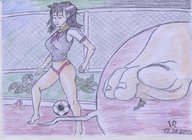 drawing panties black_hair color toes barefoot shrunken_man zoom imminent_crush vrseverson
