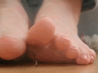 drawing micro trayx color toes barefoot shrunken_man painting under_foot floor