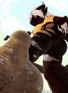 drawing furry dragoness anthro city color destruction barefoot soles sweat foot_crush airplane rubble stuck_to_sole perenthis lemonade kerneldecoy