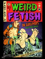 breasts drawing nipples feet size_difference alien color barefoot red_hair bondage shrunken_people laughing astronaut ripped_clothing tickling magazine_cover ceeaybee