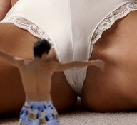 collage panties butt legs shrunken_man carpet boxers lace